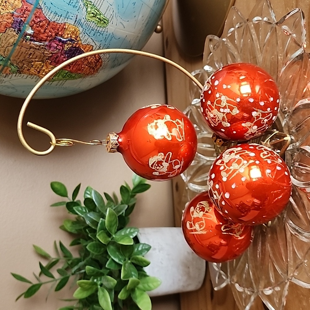 Vintage Noma Accents  glass Christmas  tree ornaments